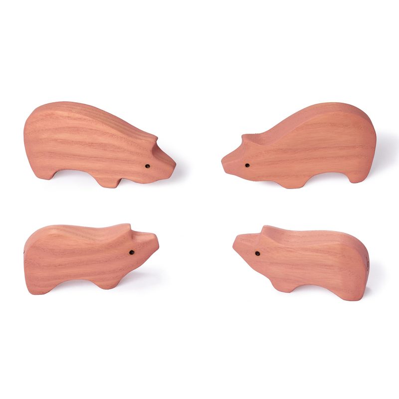 Домашние животные, деревянные фигурки-игрушки